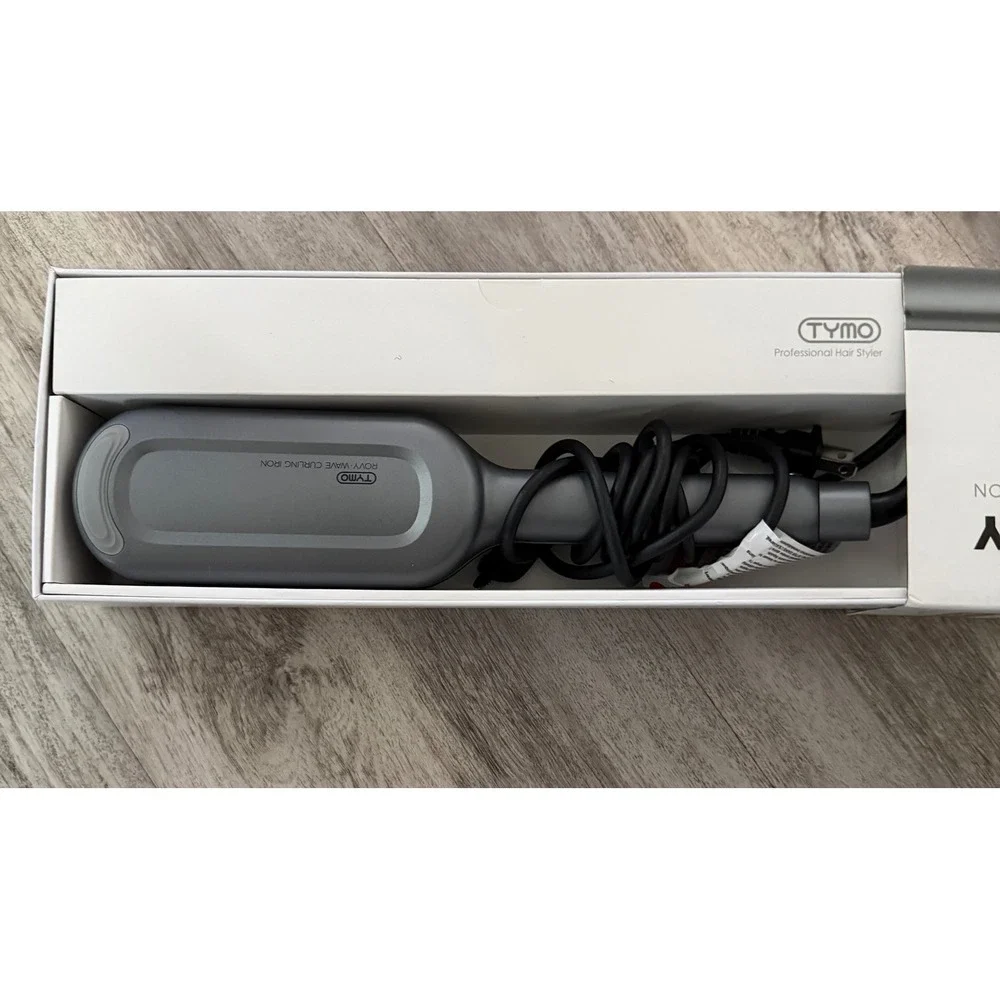TYMO‎ ROVY Wave Curling Iron Gray Ceramic Ionic Hair Styler Deep Waver 430F LED